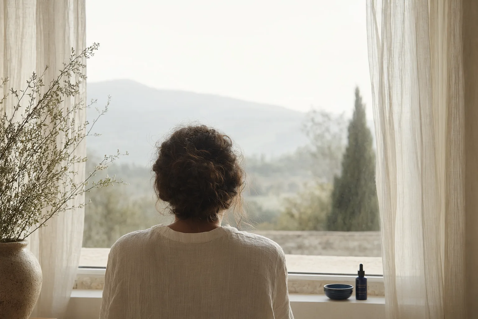 A quiet morning by the window